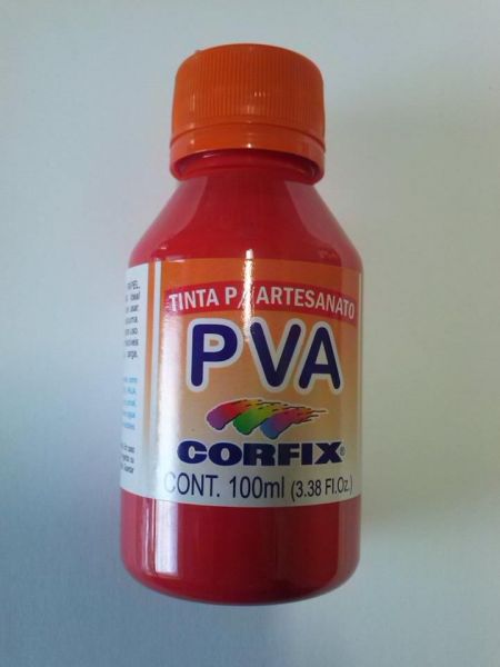 Tinta PVA Vermelho Fogo 100ml