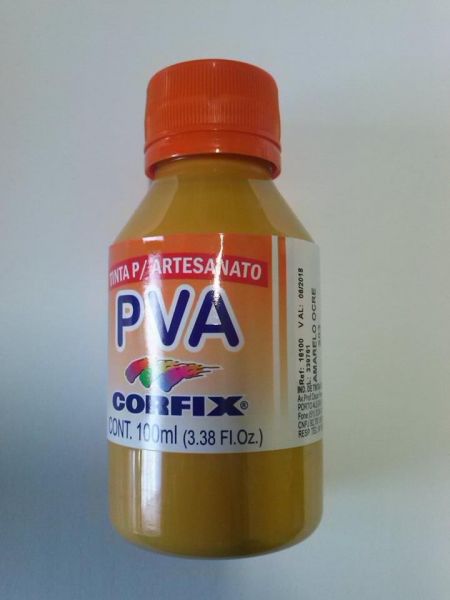 Tinta PVA Amarelo Ocre 100ml